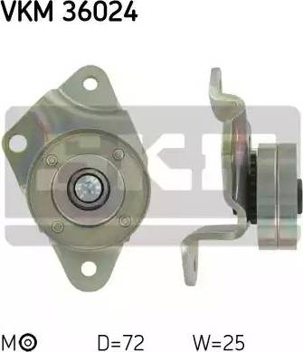 SKF VKM 36024 - Паразитна / водеща ролка, пистов ремък vvparts.bg