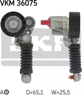 SKF VKM 36075 - Ремъчен обтегач, пистов ремък vvparts.bg