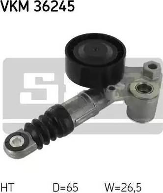 SKF VKM 36245 - Ремъчен обтегач, пистов ремък vvparts.bg