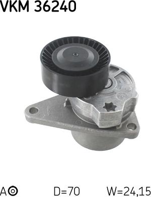 SKF VKM 36240 - Паразитна / водеща ролка, пистов ремък vvparts.bg