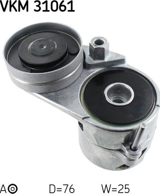 SKF VKM 31061 - Паразитна / водеща ролка, пистов ремък vvparts.bg