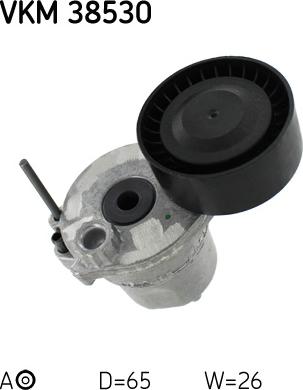 SKF VKM 38530 - Паразитна / водеща ролка, пистов ремък vvparts.bg