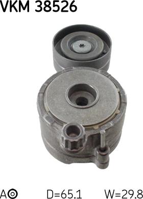 SKF VKM 38526 - Паразитна / водеща ролка, пистов ремък vvparts.bg