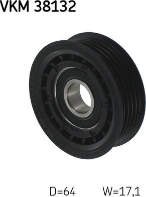 SKF VKM 38132 - Паразитна / водеща ролка, пистов ремък vvparts.bg