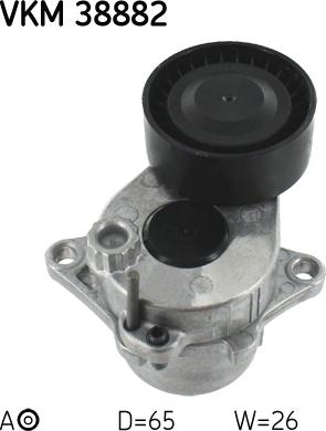 SKF VKM 38882 - Паразитна / водеща ролка, пистов ремък vvparts.bg