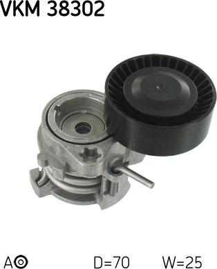 SKF VKM 38302 - Паразитна / водеща ролка, пистов ремък vvparts.bg