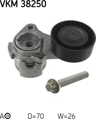 SKF VKM 38250 - Паразитна / водеща ролка, пистов ремък vvparts.bg