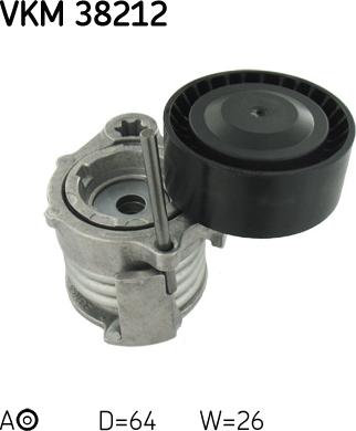 SKF VKM 38212 - Паразитна / водеща ролка, пистов ремък vvparts.bg