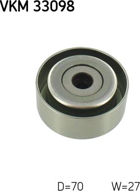 SKF VKM 33098 - Паразитна / водеща ролка, пистов ремък vvparts.bg