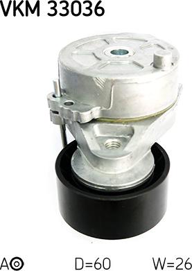 SKF VKM 33036 - Паразитна / водеща ролка, пистов ремък vvparts.bg