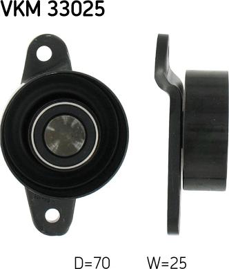 SKF VKM 33025 - Паразитна / водеща ролка, пистов ремък vvparts.bg