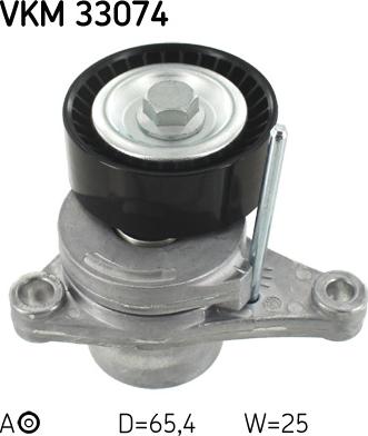 SKF VKM 33074 - Паразитна / водеща ролка, пистов ремък vvparts.bg