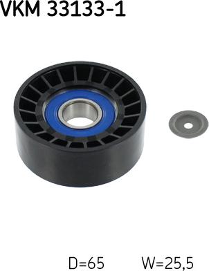 SKF VKM 33133-1 - Паразитна / водеща ролка, пистов ремък vvparts.bg