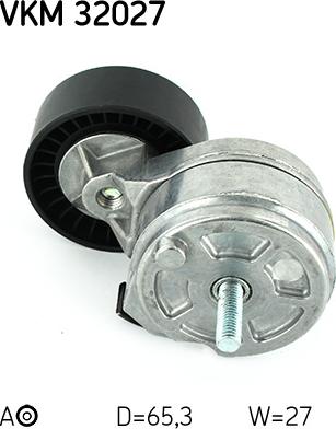 SKF VKM 32027 - Паразитна / водеща ролка, пистов ремък vvparts.bg