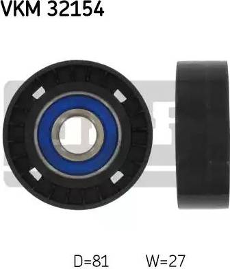 SKF VKM 32154 - Паразитна / водеща ролка, пистов ремък vvparts.bg