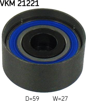 SKF VKM 21221 - Паразитна / водеща ролка, зъбен ремък vvparts.bg