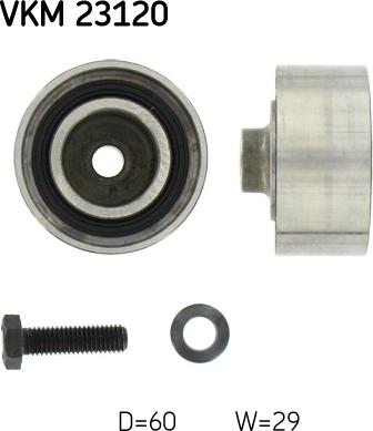 SKF VKM 23120 - Паразитна / водеща ролка, зъбен ремък vvparts.bg