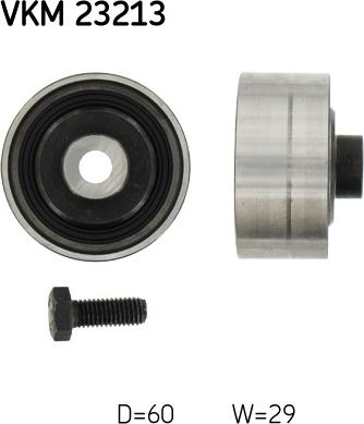 SKF VKM 23213 - Паразитна / водеща ролка, зъбен ремък vvparts.bg