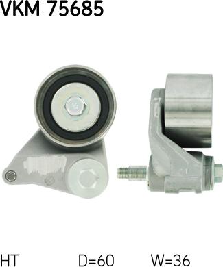 SKF VKM 75685 - Обтяжна ролка, ангренаж vvparts.bg