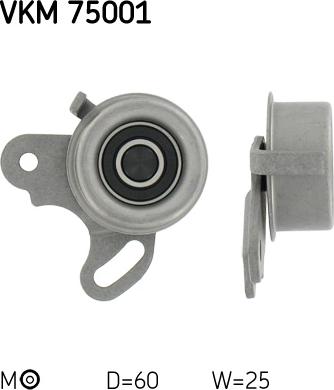 SKF VKM 75001 - Обтяжна ролка, ангренаж vvparts.bg