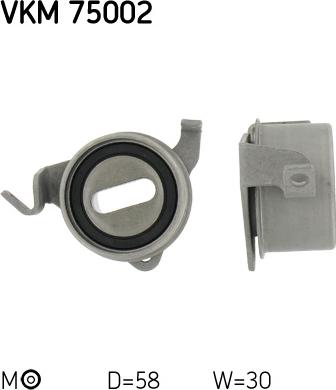 SKF VKM 75002 - Обтяжна ролка, ангренаж vvparts.bg