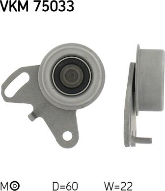 SKF VKM 75033 - Обтяжна ролка, ангренаж vvparts.bg