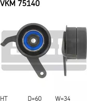 SKF VKM 75140 - Обтяжна ролка, ангренаж vvparts.bg