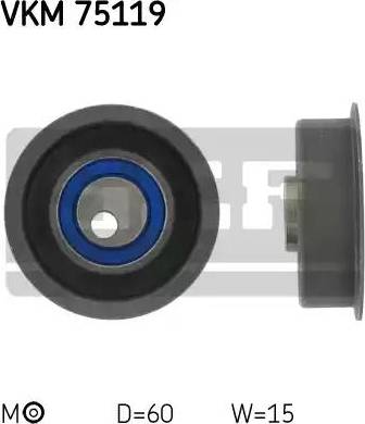 SKF VKM 75119 - Обтяжна ролка, ангренаж vvparts.bg