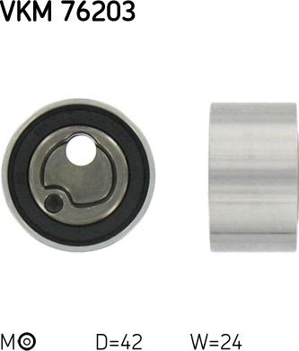 SKF VKM 76203 - Обтяжна ролка, ангренаж vvparts.bg