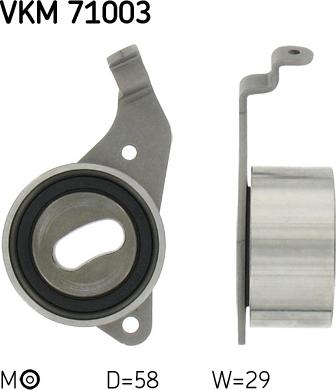 SKF VKM 71003 - Обтяжна ролка, ангренаж vvparts.bg