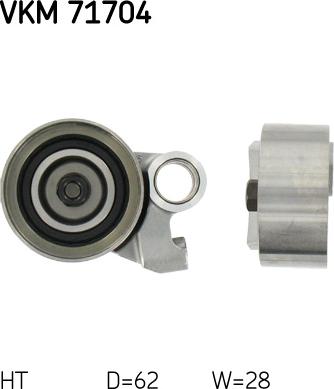 SKF VKM 71704 - Обтяжна ролка, ангренаж vvparts.bg