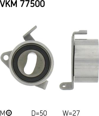 SKF VKM 77500 - Обтяжна ролка, ангренаж vvparts.bg