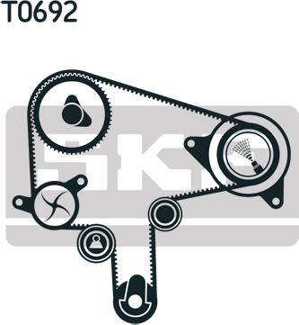 SKF VKMA 94919 - Комплект ангренажен ремък vvparts.bg