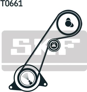 SKF VKMA 94614 - Комплект ангренажен ремък vvparts.bg