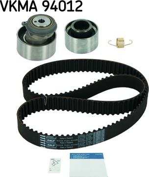 SKF VKMA 94012 - Комплект ангренажен ремък vvparts.bg