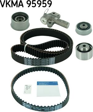 SKF VKMA 95959 - Комплект ангренажен ремък vvparts.bg