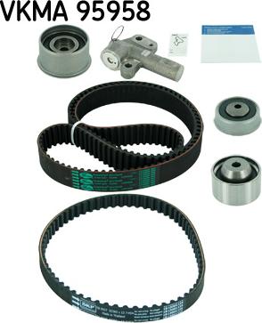 SKF VKMA 95958 - Комплект ангренажен ремък vvparts.bg