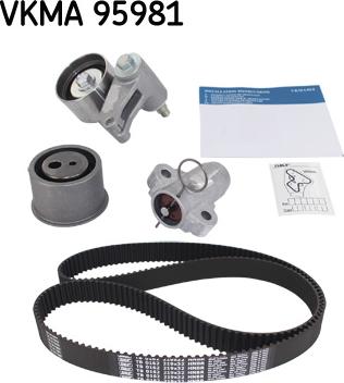SKF VKMA 95981 - Комплект ангренажен ремък vvparts.bg