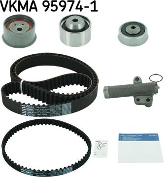 SKF VKMA 95974-1 - Комплект ангренажен ремък vvparts.bg