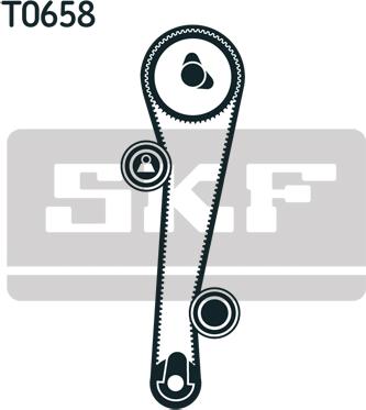 SKF VKMA 95656 - Комплект ангренажен ремък vvparts.bg