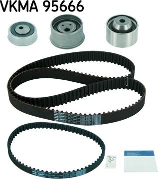 SKF VKMA 95666 - Комплект ангренажен ремък vvparts.bg