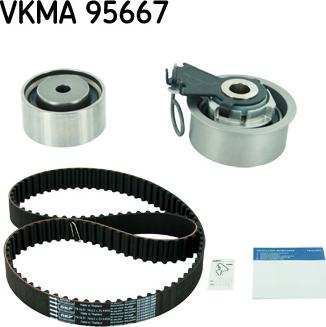 SKF VKMA 95667 - Комплект ангренажен ремък vvparts.bg