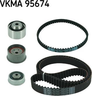 SKF VKMA 95674 - Комплект ангренажен ремък vvparts.bg