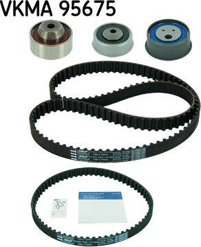 SKF VKMA 95675 - Комплект ангренажен ремък vvparts.bg