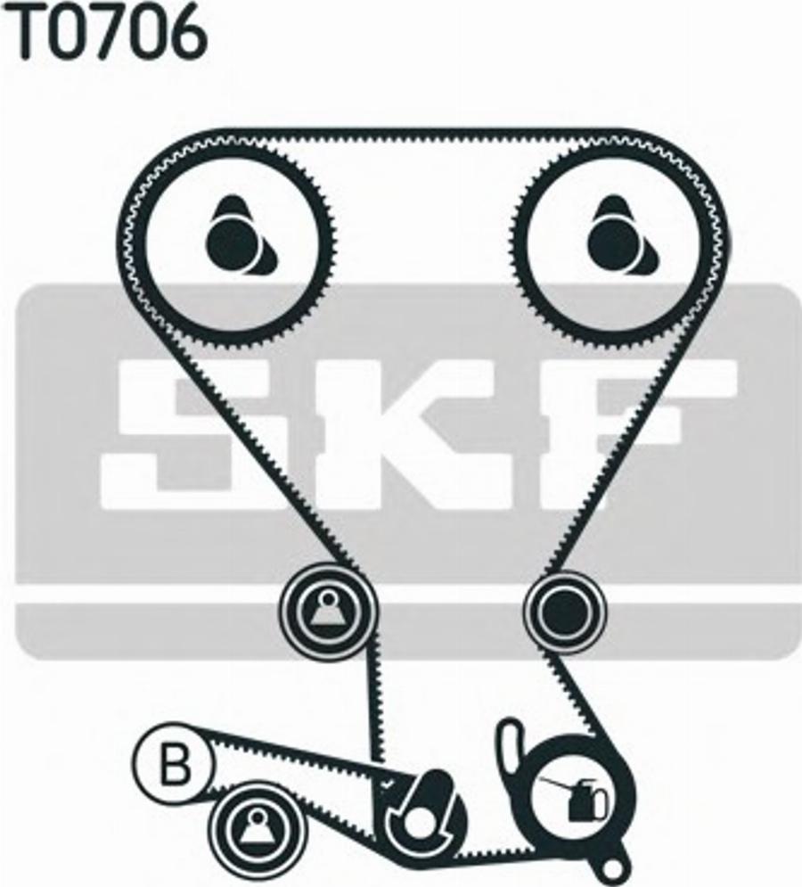 SKF VKMA95013 - Комплект ангренажен ремък vvparts.bg