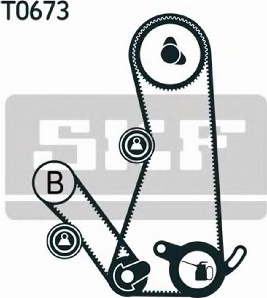 SKF VKMA95036 - Комплект ангренажен ремък vvparts.bg