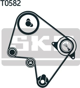 SKF VKMA 96010 - Комплект ангренажен ремък vvparts.bg