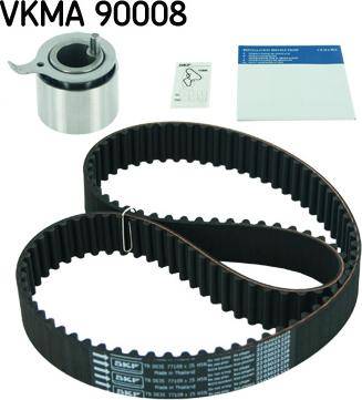 SKF VKMA 90008 - Комплект ангренажен ремък vvparts.bg