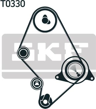 SKF VKMA 91124 - Комплект ангренажен ремък vvparts.bg