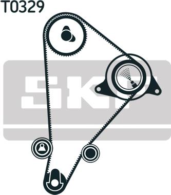 SKF VKMA 91122 - Комплект ангренажен ремък vvparts.bg